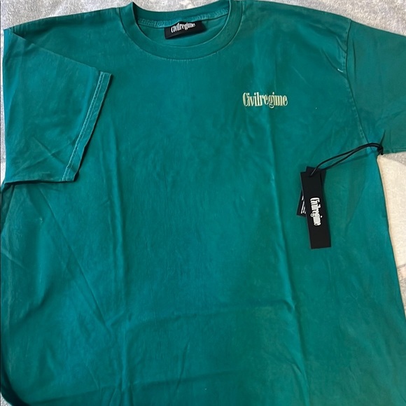 Civil Regime Green Short Sleeve Crew Neck Tee - Picture 1 of 10